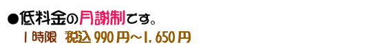 1時限税込990円～